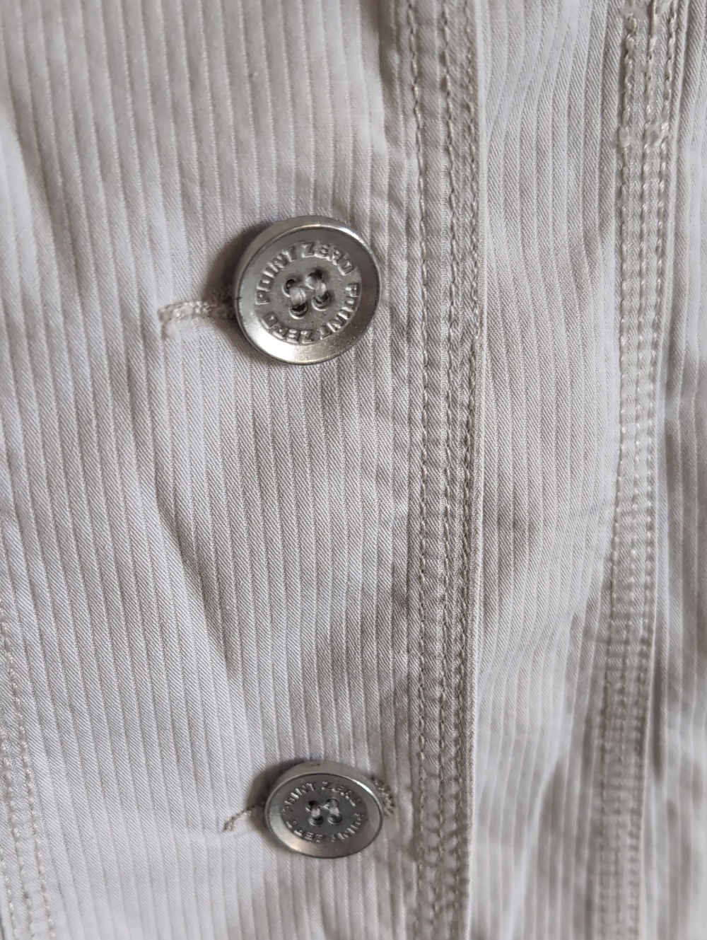 Point Zero Women's Light Taupe Button-Front Blazer - Picture 4 of 8